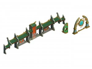 torre tongling - acess&oacute;rios Modelo 3D