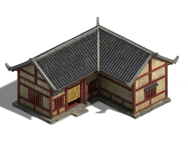 wangcheng escort - small house Model 3D .c4d .max .obj .3ds .fbx .stl .blend 