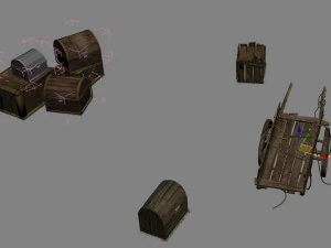 वांगचेंग एस्कॉर्ट - लकड़ी की कार - लकड़ी का बक्सा 3D मॉडल