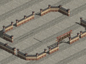 wangcheng escort - the fence - the door 3Dモデル
