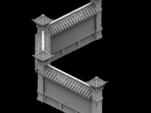 wangcheng escort - the fence - the door 3D Модель