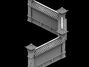 wangcheng escort - the fence - the door 3D Модель
