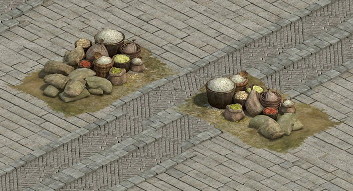 wangcheng stall - rice stalls 3D Model .c4d .max .obj .3ds .fbx .stl .blend 