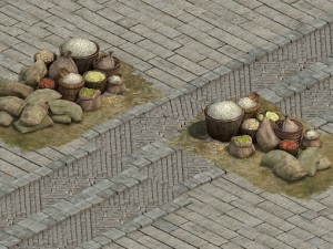 wangcheng stall - rice stalls 3D 模型