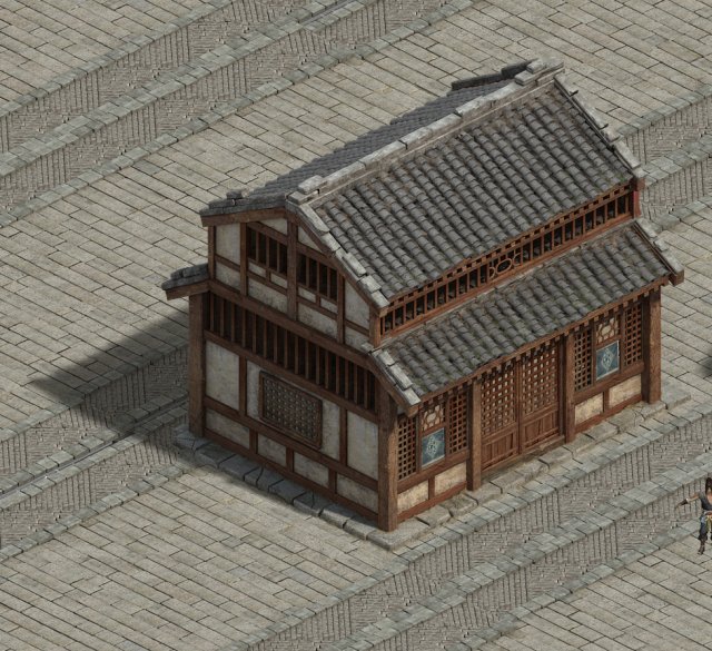 wangcheng - ordinary houses 02 Modelo 3D .c4d .max .obj .3ds .fbx .stl .blend 
