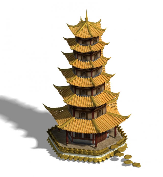 once upon a time - tower 032 3D Model .c4d .max .obj .3ds .fbx .stl .blend 