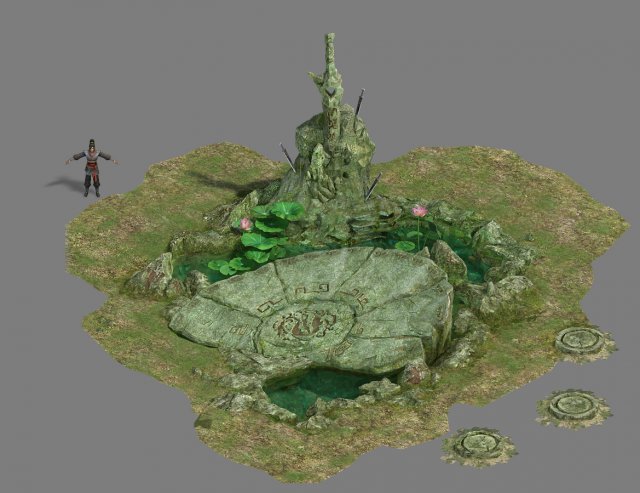 country tribe - center decoration point 3D Model .c4d .max .obj .3ds .fbx .stl .blend