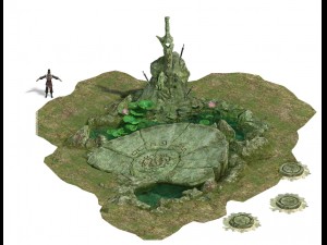 country tribe - center decoration point 3D Model