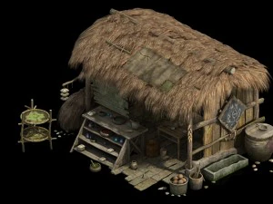country building - drugstore 3D Model
