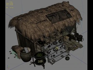 country building - drugstore 3D Model