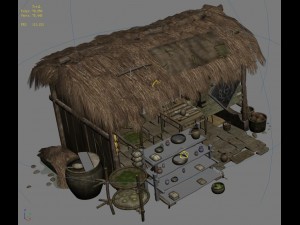 country building - drugstore 3D मॉडल