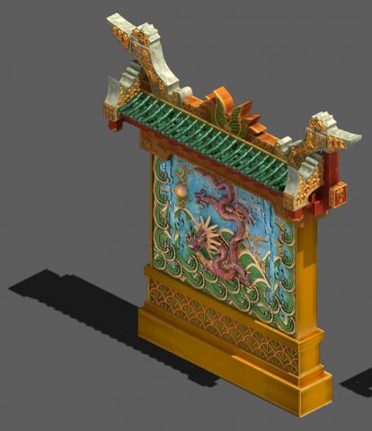 novice - dragon wall 3Dモデル .c4d .max .obj .3ds .fbx .stl .blend