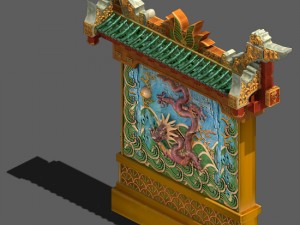 novice - dragon wall 3Dモデル