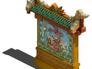 novice - dragon wall 3D Model