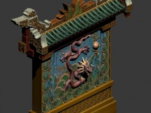 novice - dragon wall 3Dモデル
