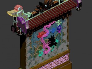 novice - dragon wall 3Dモデル