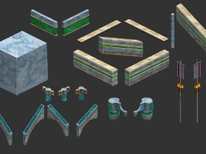 virtual days outside the hall - platform accessori 3D Model