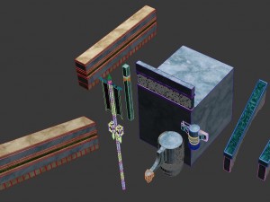 virtual days outside the hall - platform accessori 3D Model