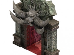 wicked grave - the door 02 3D Model