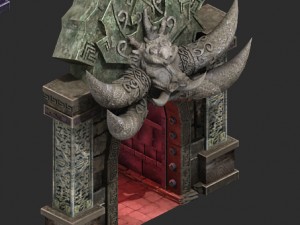wicked grave - the door 02 3D Model