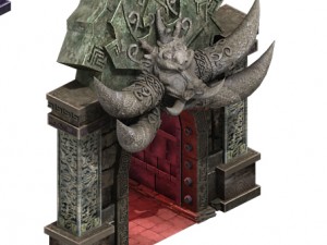 wicked grave - the door 02 3D Model