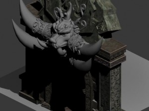 wicked grave - the door 02 3D Model