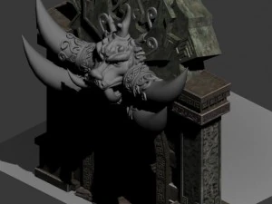 wicked grave - the door 02 3D Model