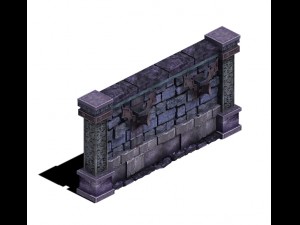 wicked grave - wall Modèle 3D
