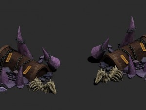 wicked grave - wall Modèle 3D
