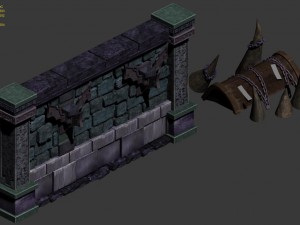 wicked grave - wall Modèle 3D