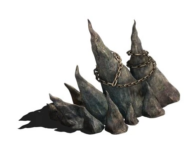 wicked graves - stone teeth 01 3D Model .c4d .max .obj .3ds .fbx .stl .blend 