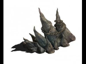 wicked graves - stone teeth 01 3D Model