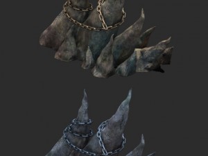 wicked graves - stone teeth 01 3D Model