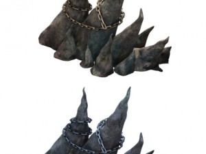 wicked graves - stone teeth 01 3D Model