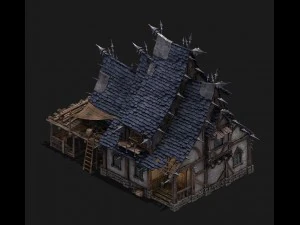 wild - broken building 3D Model