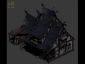 wild - broken building 3Dモデル