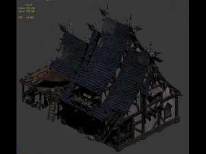 wild - broken building 3D Model