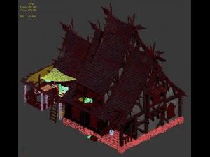 wild - broken building 3D Model
