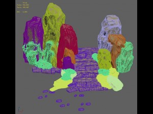 wild - steppe staircase stones 02 Modèle 3D