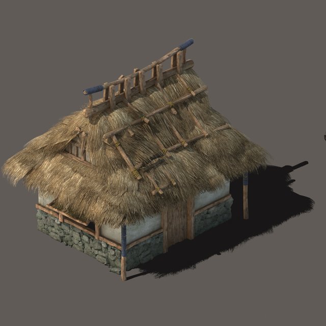 field hunter - habitat cottage 02 3D 模型 .c4d .max .obj .3ds .fbx .stl .blend 
