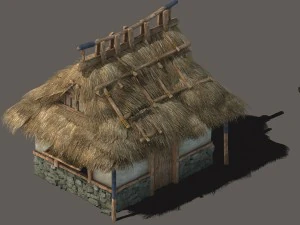 cacciatore di campo - cottage habitat 02 Modello 3D