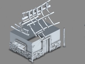 field hunter - habitat cottage 02 3D 模型