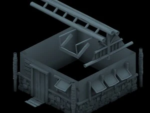 field hunter - habitat cottage 04 3D Model