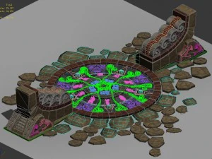 field - round chuansong zhen 02 3D Model