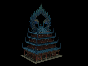 game login interface - architecture 01 3D Модель