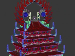 game login interface - architecture 01 3D Model