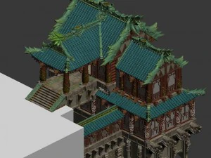 jade building - alcohol pavilion 3D Model