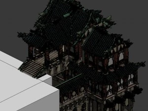 jade building - alcohol pavilion 3D Model