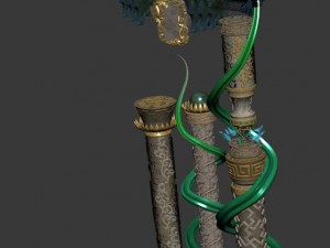cloud city - city gate Modèle 3D