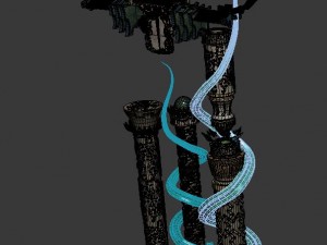 cloud city - city gate Modèle 3D